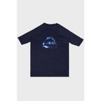 Slipstop Lewis Baskılı Uv Korumalı Kısa Kollu Mayo Erkek Çocuk T Shirt ST2532100000 LACİVERT