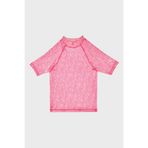 SLIPSTOP Serpina Fuchsia Junior Desenli Uv Korumalı Kısa Kollu Mayo T Shirt Kız Çocuk T SHİRT ST2614