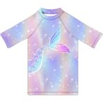 Slipstop Venice T-Shirt Kız Çocuk Mayo - 6 - 7 Yaş - Pembe