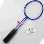 Slipt Badminton Seti 2 Raket 3 Top Mavi