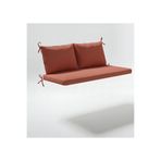 SLLER Premium Bahçe Mobilyası Minderi 120 cm - 5 cm Konfor Seti - Çıkarılabilir Fermuarlı Kılıf