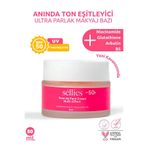 Séllies Shiny Primer+ Ultra Parlak Makyaj Bazı | Cilt Tonu Eşitleyici | Onarıcı | SPF50+ | Tüm Cilt Tipleri