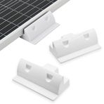 Slocable ABS Güneş Paneli Montaj Braketleri Köşe Braketi Seti, Dereotu İçermez, UV Dayanıklı, Karavan, Kamyon, Karavan, Tekne için (2, Beyaz)