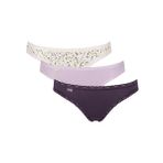 Sloggi 24/7 Hafta Sonu Tanga Külot, Çiçek Baskı / Açık Mor / Koyu Mor, XL
