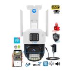 SLTECH OKAM 6015 WiFi 6MP 2 Lens PTZ Gece Renkli Görüş Çift Görüntü İki Yönlü Ses UltraHD Akıllı Kamera