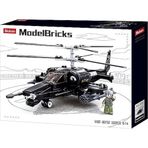 Sluban 330 Parça Model Bricks Siyah Köpekbalığı Helikopter