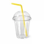 Slush Buzlaş Milkshake Bardak Pipet Kapak 100′ Lü Set