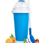 Slushy Maker Cup Frozen Magic: TIK TOK Smoothies Soğutma Bardağı, Çift Katmanlı Silika Bardak, Kendin Yap Ev Yapımı Slushies, Milk Shake, Smoothies, Taşınabilir Sıkıştırmalı Buzlu Soğuk Şeyler
