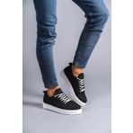 SLW152 Cool Bağcıklı Keten Erkek Günlük Spor Klasik Ayakkabı BT Siyah