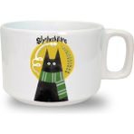 Slytherkitten Baskılı Seramik Beyaz Kahve Kupası - 1 Adet - 199 ml