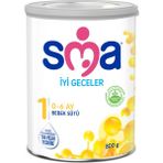 Sma 12479517 İyi Geceler 1 800 gr 0-6 Ay Bebek Sütü