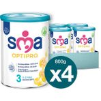 SMA 800 gr 3 Numara Optipro Toz Devam Sütü x 4 Adet 1-3 Yaş İçin Besleyici Formül