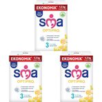 SMA Optipro 3, 1-3 Yaş Devam Sütü, 1.2 kg (2 x 600 g) 3lü paket