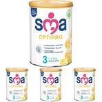 SMA Optipro 3 Devam Sütü (1-3 Yaş, 800 g) 4lü paket