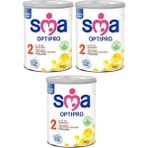 SMA Sma Optipro 2 Devam Sütü 400 gr x 3 Adet 6-12 Ay Bebekler İçin Probiyotik İçerikli