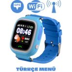 Smart Baby SmartBaby Q90 Move Time Family Kids Watch LBS Akıllı Çocuk Takip Saati - Mavi