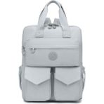 Smart Bags 1175 Açık Gri Büyük Boy Krinkıl Kumaş Kadın Sırt Çantası