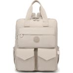 Smart Bags 1175 Bej Büyük Boy Krinkıl Kumaş Kadın Sırt Çantası