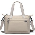 Smart Bags Bej Kadın Omuz ve Spor Çantası Hafif Kumaş Uzun Askılı Çok Cepli - Standart