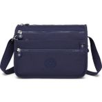 Smart Bags Çok Cepli Günlük Orta Boy Su Geçirmez Krınkıl Kumaş Kadın Omuz Çantası Lacivert