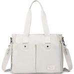 Smart Bags Exclusive Kanvas Kumaş Kadın Omuz Çantası 1307 - Açık Gri