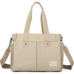 Smart Bags Exclusive Kanvas Kumaş Kadın Omuz Çantası 1307 - Bej