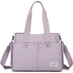Smart Bags Exclusive Kanvas Kumaş Kadın Omuz Çantası 1307 Lila