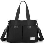 Smart Bags Exclusive Kanvas Kumaş Kadın Omuz Çantası 1307 - Siyah