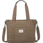 Smart Bags Exclusive Kanvas Kumaş Kadın Omuz Çantası 1326 - Kahve