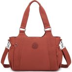 Smart Bags Günlük Orta Boy Su Geçirmez Krınkıl Kumaş Kadın Omuz Çantası Kiremit