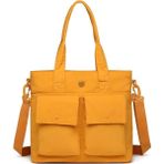 Smart Bags Kadın Omuz Çantası – Özel Kumaş, Su Geçirmez, Geniş Hacim, Hafif & Şık SB3345 - Hardal