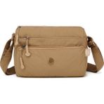 Smart Bags Kahve Kadın Omuz Çantası Hafif Kumaş Çok Cepli Çapraz Uzun Askılı - Standart - 0-Kahverengi