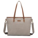 Smart Bags Kanvas Kumaş Kadın Omuz Çantası 1330 Koyu Gri