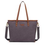 Smart Bags Kanvas Kumaş Kadın Omuz Çantası 1330 Koyu Kahve
