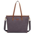 Smart Bags Kanvas Kumaş Kadın Omuz Çantası 1330 Koyu Kahve