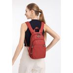 Smart Bags Kiremit Hafif Kumaş Omuz Destekli Günlük Küçük Boy Kadın Sırt Çantası - Standart