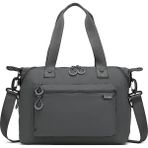 Smart Bags Koyu Gri Kadın Omuz ve Spor Çantası Hafif Kumaş Uzun Askılı Çok Cepli - Standart