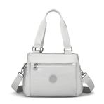 Smart Bags Krinkıl Kumaş Kadın Omuz Çantası 1125 (Ice Gri)