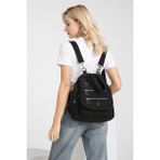 Smart Bags Krinkıl Kumaş Kadın Sırt Çantası BC 1169 - Siyah - Antrasit