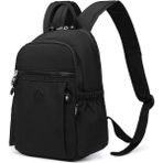 SMART BAGS Küçük Boy Krinkıl Kumaş Kadın Sırt Çantası Bc 3179 - Siyah