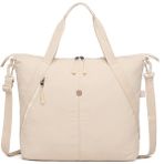 Smart Bags Mikro Poly Kumaş Büyük Boy Kadın Omuz Çantası 3335 - Bej