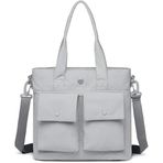 Smart Bags Mikro Poly Kumaş Büyük Boy Kadın Omuz Çantası 3345 - Gri