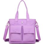 Smart Bags Mikro Poly Kumaş Büyük Boy Kadın Omuz Çantası 3345 - Lila