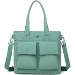 Smart Bags Mikro Poly Kumaş Büyük Boy Kadın Omuz Çantası 3345 - Mint