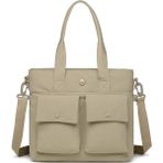 Smart Bags Mikro Poly Kumaş Büyük Boy Kadın Omuz Çantası 3345 - Vizon