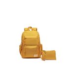 SMART BAGS Okul Sırt Çantası, Büyük Boy, Hardal, Üniseks, Genç, Kanvas, 40L, Kalemlik Hediyeli, 44x30x18 cm, Günlük Kullanım