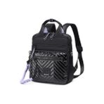Smart Bags Parlak Kumaş Küçük Boy Askılı Kadın Sırt Çantası 3250 Siyah Lila