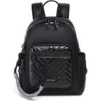 Smart Bags Parlak Kumaş Küçük Boy Askılı Kadın Sırt Çantası 3252 - Siyah - Gri
