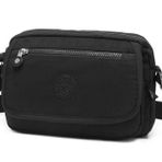 Smart Bags Postacı Kadın Çantası Krinkıl Kumaş 3166 - Siyah