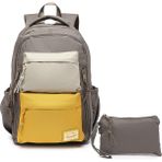 Smart Bags Sırt Çantası Okul Boyu Laptop Gözlü Okul Çantası - Sarı - Vizon